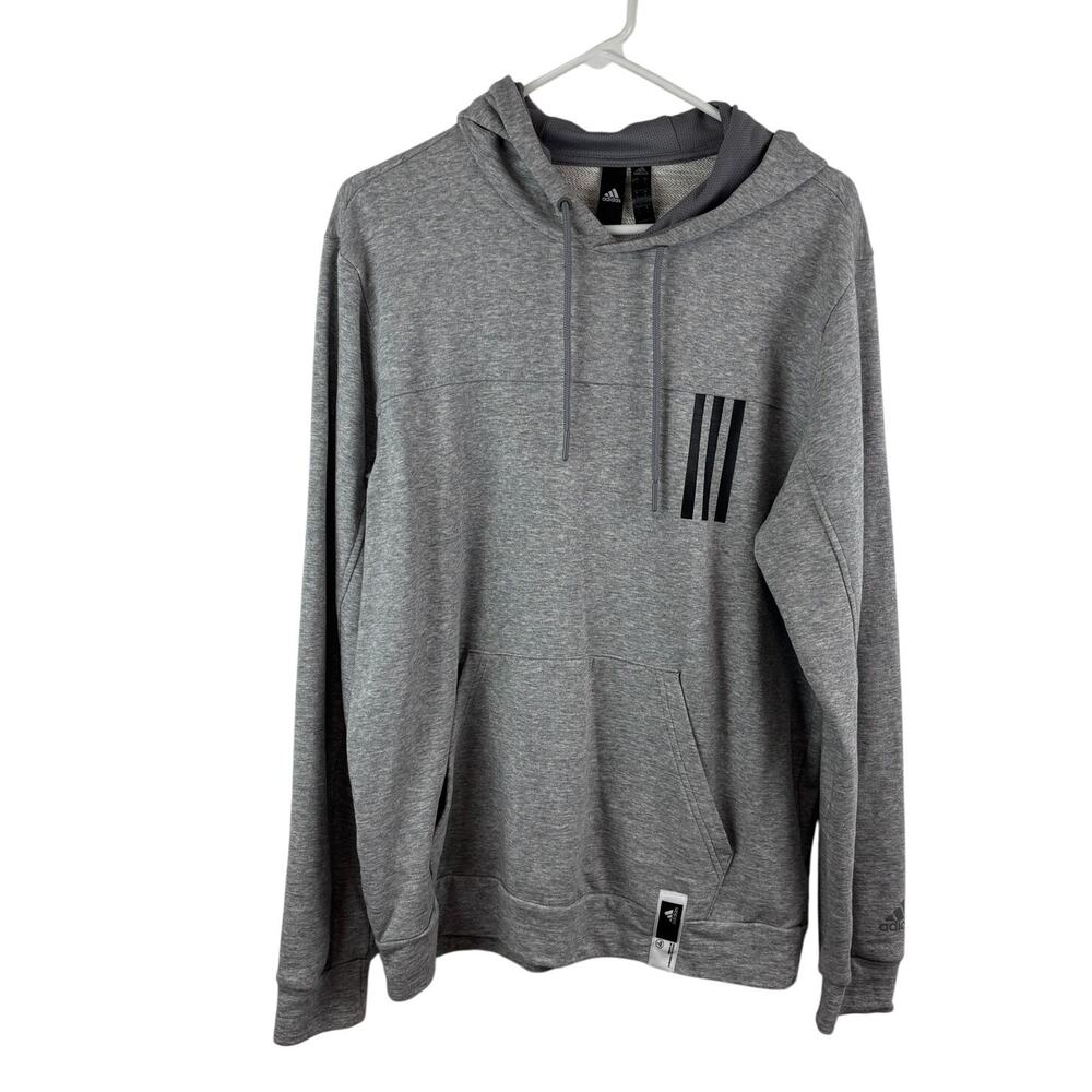 Adidas Hoodie‎ Gray Men's S Cotton/ Poly Blend